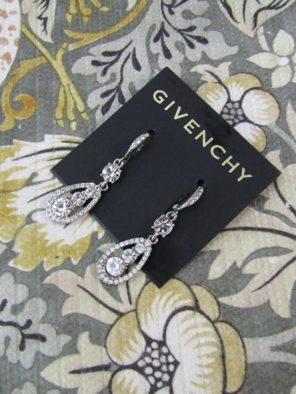 Givenchy Crystal Drop Earrings